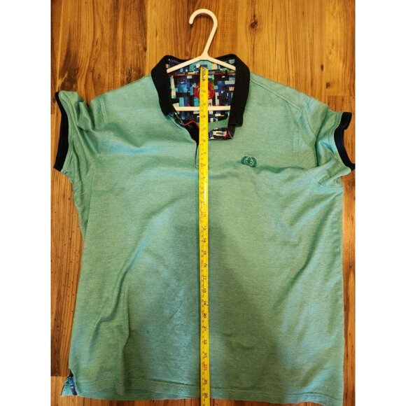 Au Noir Polo Size 6 Short Sleeve Turquoise - Picture 9 of 10